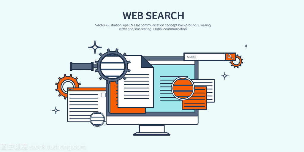 矢量圖。平坦的背景。編碼,編程。Seo。搜索引擎的優(yōu)化。應用程序開發(fā)、 創(chuàng)造。軟件,程序代碼。網(wǎng)站設(shè)計